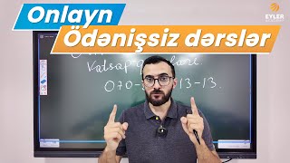 ✅❗️👉🏻Buraxılış və Blok fənlərindən ÖDƏNİŞSİZ onlayn dərslər!