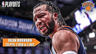 Jalen Brunson goes to locker room but COMES BACK & leads Knicks' second-half comeback | NBA on ESPN