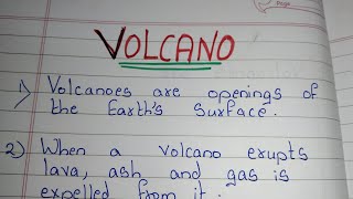 10 Lines on Volcano/ Essay on Volcano 🌋 in english