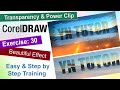 Transparency and Power clip in Corel Draw Exercise No. 30 | YN Tutor