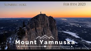 Mount Yamnuska sunrise hike - Feb 11th 2023