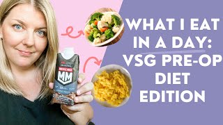 WHAT I EAT IN A DAY VSG PRE-OP Liver Shrinking Diet | Bariatric Surgery Pre-op Diet | Full Day Food