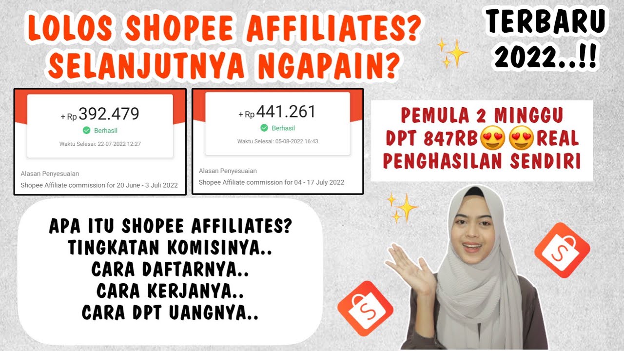 CARA KERJA SHOPEE AFFILIATES PROGRAM BAGI PEMULA + TIPS SHARE LINK ...