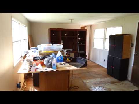 Before and after of a 1972 mobile home remodel Before and after of a 1972 mobile home remodel