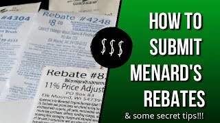 How to Submit Menard's Rebates | Menard's Rebate Tips | Saving Money Tips | Menard's 11%