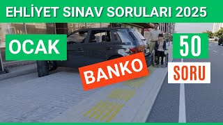 Ehliyet Sınav Soruları 2025 | Ocak Çıkmış MEB Ehliyet Sorularını Çöz