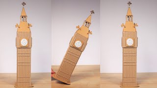 How To Make Big Ben Clock Tower | Homemade Crafts Out Of Cardboard