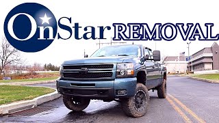 How To Disable/Remove Onstar Completely 2007-2020+