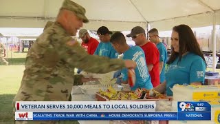 Veteran serves 10,000 meals to local soldiers