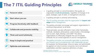 The 7 ITIL Guiding Principles | ITIL Foundation by Stuart Rance | AXELOS | 1WorldTraining.com