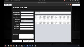 Student Management System In Java Netbeans MySQL Database (Source Code) and SRS plus Report
