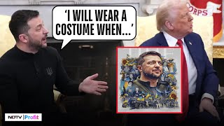 Reporter Grills Zelenskyy Over His Clothing In Oval Office, Watch His Response I Trump Zelenksy Meet