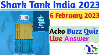 Shark Tank Offline Quiz| Shark Quiz|6 Feb 2023 Shark Tank Offline Quiz Live Answer |TechtipsTrust
