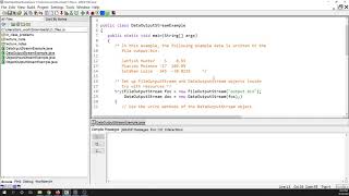 DataInputStream and DataOutputStream
