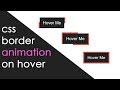 CSS Border Animation on Hover | CSS3 Hover Effects | csPoint web designing tutorial