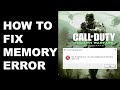 FIX COD 4 Remastered Fatal Memory Error EASY FIX | H2M Mod