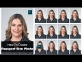 How to Create Passport photo in Photoshop l Free Action file