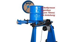 Brikettpresse Eigenbau, Brikettpresse, Brikettierpresse, Sägespalter,