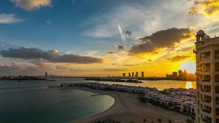 Dubai Sunrise Timelapse from Palm Jumeirah