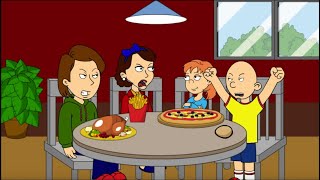 Caillou Destroys The Breakfast Table/Grounded