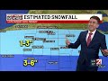 1 3 25 pm forecast with chief meteorologist matt leach