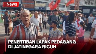 Penertiban Lapak Pedagang di Jatinegara Ricuh, Puluhan Pedagang Perabotan Tolak Direlokasi