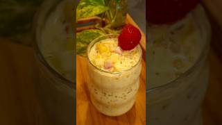 Fruit sago #dessert #apple #banana #strawberry #mango #pineapple #nuts #safronmilk #sabudana #shorts