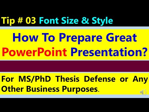 What is the font size for PPT?