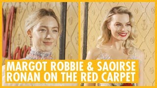 Margot Robbie And Saoirse Ronan On The Red Carpet - Mary Queen Of Scots London P