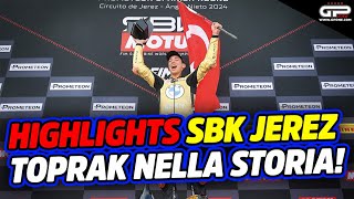 Highlights SBK Jerez Gara1: Toprak si prende il titolo, Bulega vince la gara