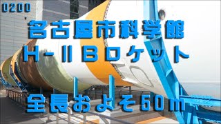 名古屋市科学館　H ⅡBロケット　全長およそ50m