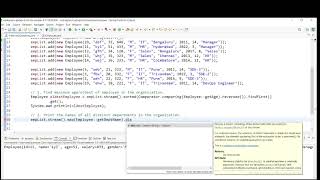 Java 8 Stream API Employee Example | #java8 | #employees