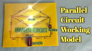 Working model of parallel circuit/parallel circuit working model/Electric parallel circuit project