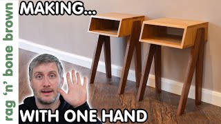 Making Bedside Tables / Night Stands : ONE HAND CHALLENGE