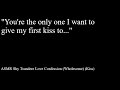 ASMR Shy Tsundere Love Confession (First Kiss) (Wholesome)