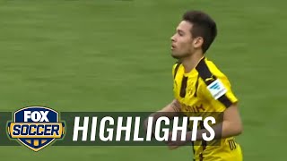 Raphael Guerreiro scores for Dortmund | 2016-17 Bundesliga Highlights