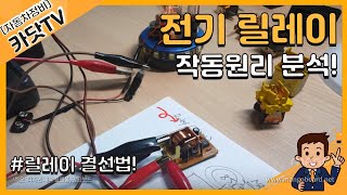 전기 릴레이(Relay) 배선 결선방법 및 작동원리 분석!