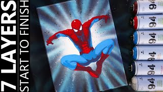 MULTI LAYER SPIDERMAN STENCIL ART IN GIMP & CRICUT TUTORIAL