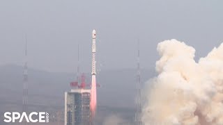 China launches experimental Shiyan 6 satellites - See it in slo-mo