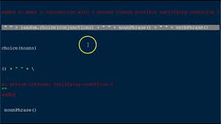 Python Sentence generation