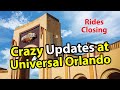What's New at Universal Orlando? | Crazy Park Updates, Rides Closing!