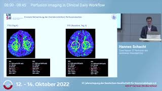 Dr. Hannes Schacht on CT Perfusion in Cerebral Vasospasms | Neurorads 2022