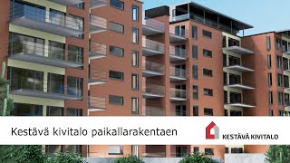 Kestävä kivitalo paikallarakentaen -animaatio