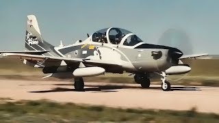 USAF A-29 Super Tucano and AT-6 Texan II • Dirt Runway Test