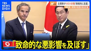 「積極的に庇護、助長した」北朝鮮がIAEA（国際原子力機関）を批判　福島第一原発の処理水放出計画について｜TBS NEWS DIG