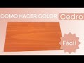 Como PINTAR Madera en COLOR CEDRO  #colores