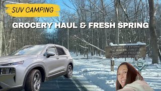 SUV Camping: Co-op Grocery Haul \u0026 Surprise Freshwater Spring