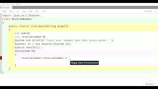 Java Program to Reverse a Number | How to Reverse a Number in Java Using While Loop | Java