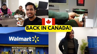 VLOG 1: BACK IN CANADA 🇨🇦GOT MARRIED 💍, LIVING TOGETHER 🏠, WALMART CANADA 🛒, DAILY COOKING STRUGGLE