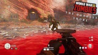 WW2 ZOMBIES - "THE DARKEST SHORE" DLC 1 EARLY GAMEPLAY! (New Saw Weapon, Boss Fight, & More)